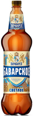 Напиток Бочкарев пивной баварский светлый, 1.2л