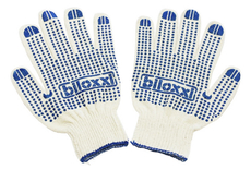 Перчатки хозяйственные Biloxxi хлопчатобумажные с ПВХ-покрытием 9.2 x 21 x 29см, 12 пар