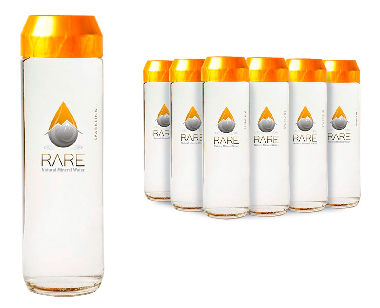 Вода Rare минеральная кремнистая газированная, 800мл x 12 шт