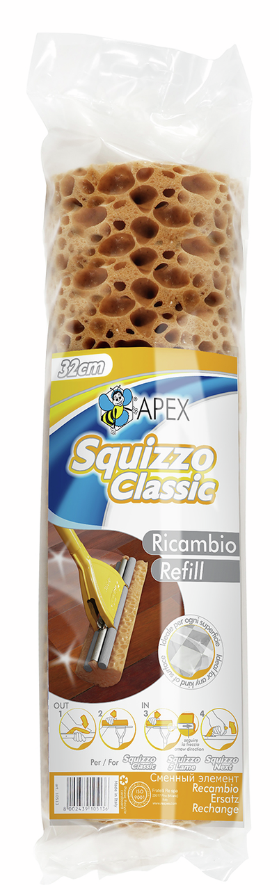 Насадка-губка Apex Aquizzo Classic Plus к швабре, 32см