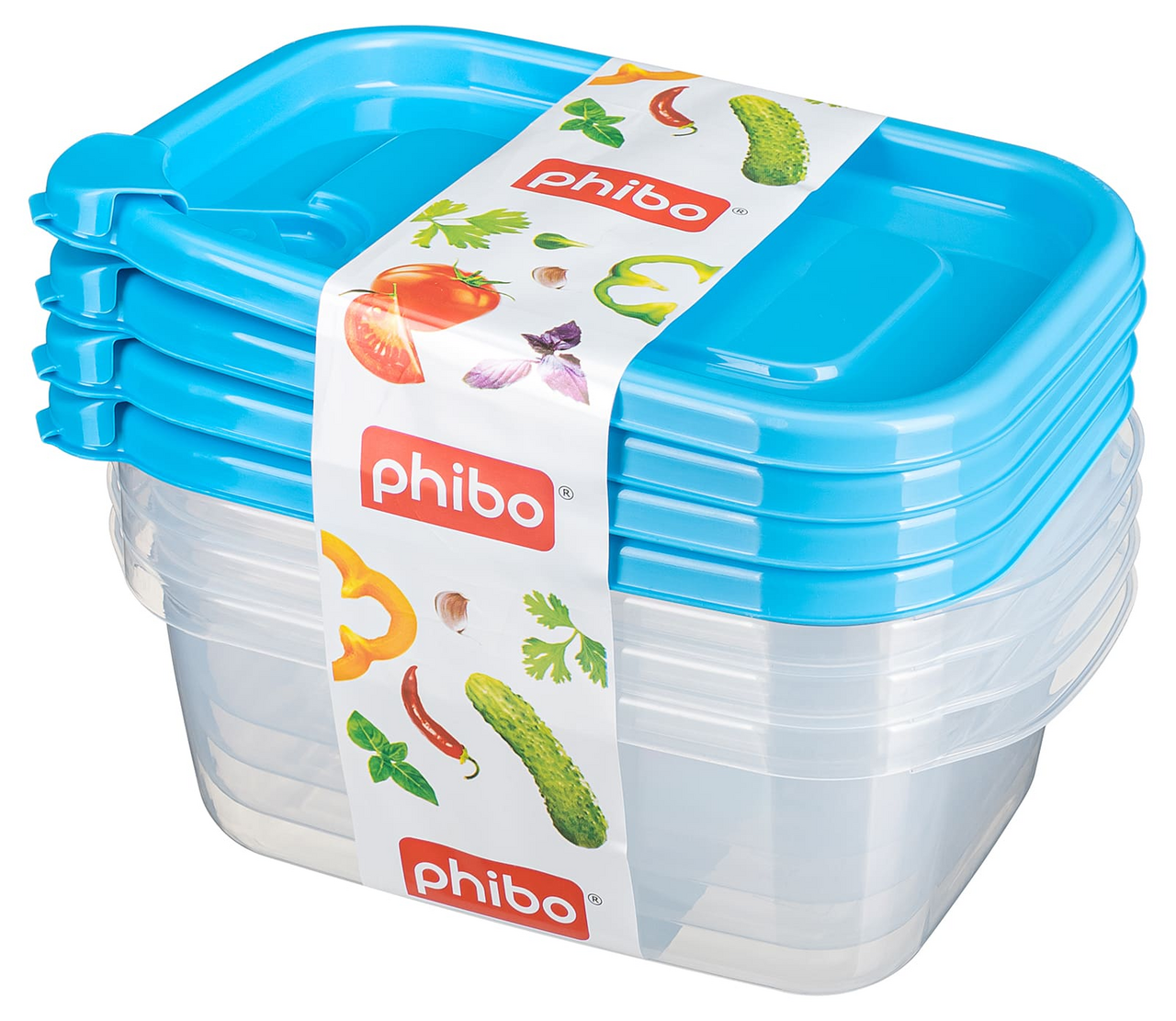 Изображение товара Набор Phibo контейнеров, 600мл x 4шт