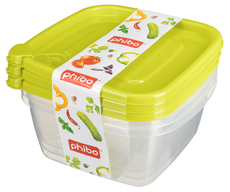 Набор Phibo контейнеров, 1л x 3шт