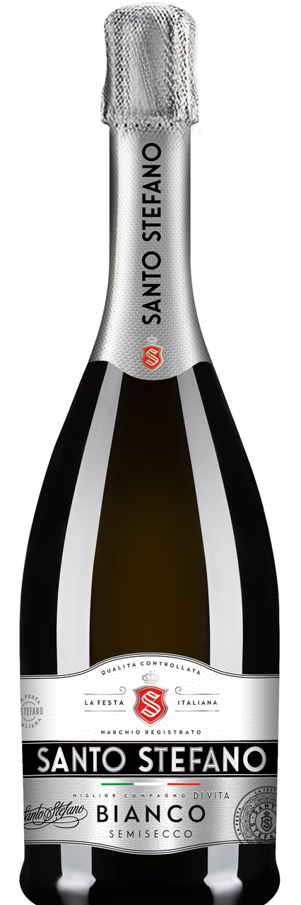 Напиток винный Santo Stefano Bianco белое полусухое, 0.75л