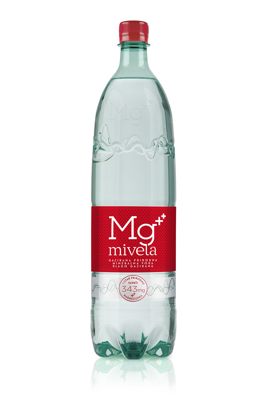 Изображение товара Вода Mivela Mg++ минеральная лечебно-столовая газированная, 1л