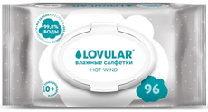 Салфетки влажные детские Lovular Hot Wind, 96шт