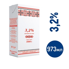 Молокосодержащий продукт Славянские кружева ультрапастеризованное 3.2%, 973мл