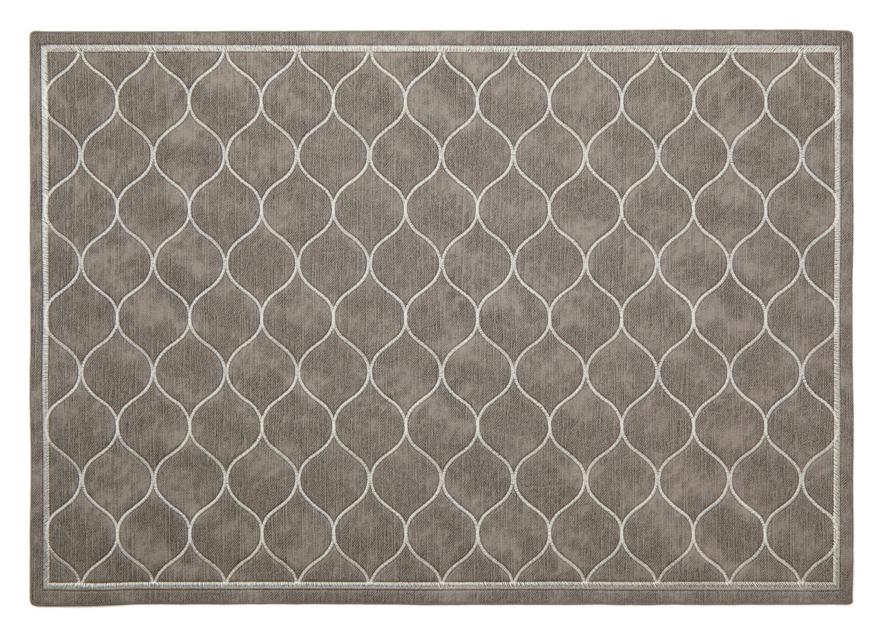 Салфетка Remiling Household Royal серый с вышивкой, 43 x 30см