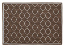 Салфетка Remiling Household Royal коричневый с вышивкой, 43 x 30см