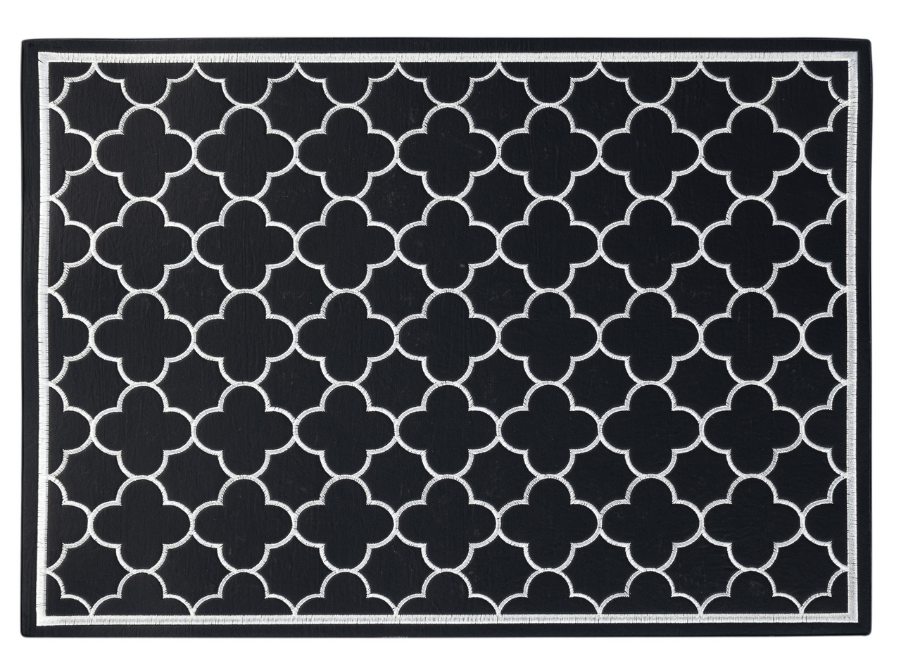 Салфетка Remiling Household Grace черный с вышивкой, 43 x 30см