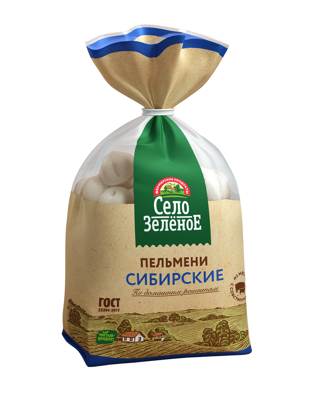 Пельмени Село Зеленое сибирские, 800г