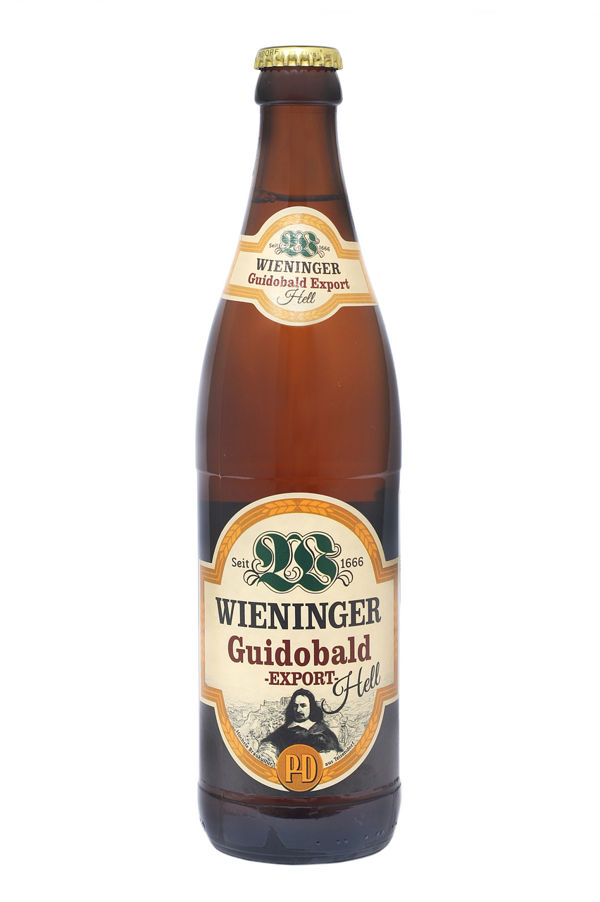 Изображение товара Пиво Wieninger Export Hell светлое фильтрованное 0.5л Германия