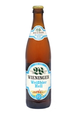 Пиво Wieninger Weisbier Hell светлое нефильтрованное непастеризованное, 0.5л