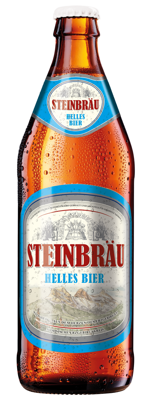Изображение товара Пиво Steinbrau Helles светлое фильтрованное пастеризованное, 0.5л