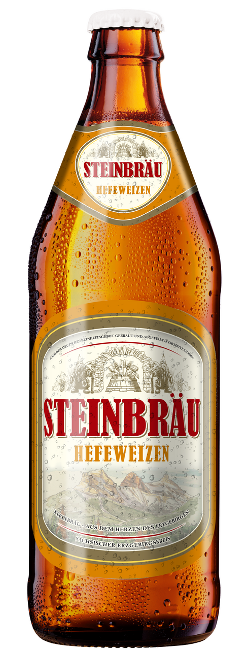 Изображение товара Пиво Steinbrau Heffeizen светлое нефильтрованное пастеризованное, 0.5л