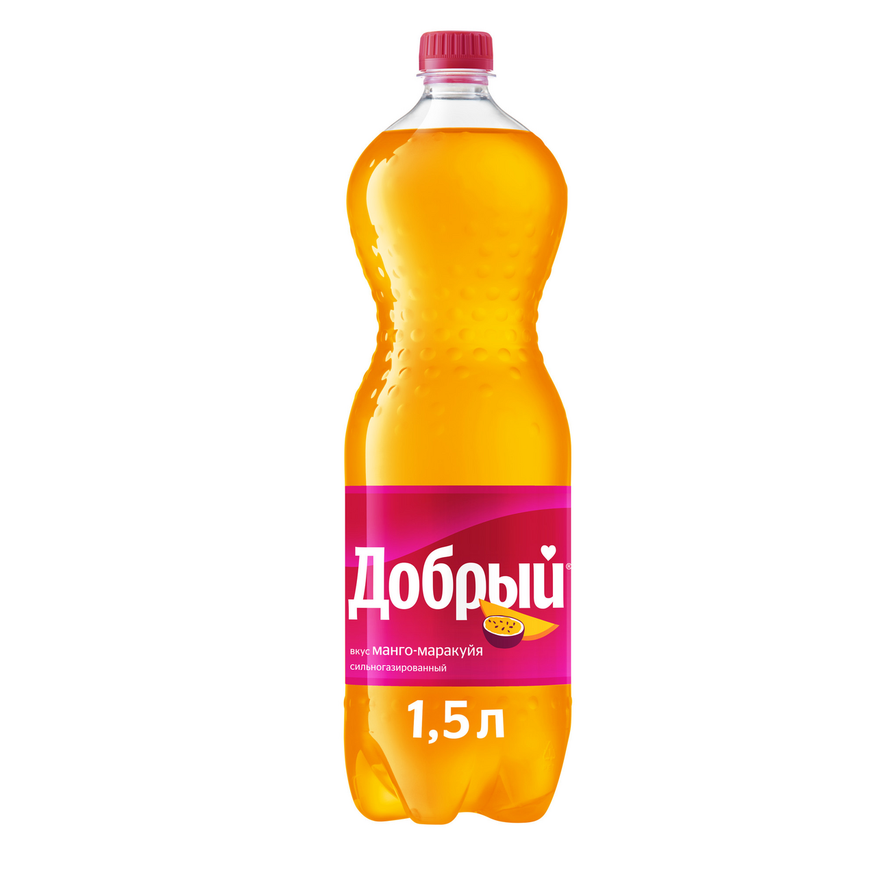Изображение товара Напиток Добрый Манго-маракуйя газированный, 1.5л