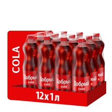 Напиток Добрый Cola газированный, 1л x 12 шт