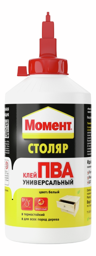 Клей столярный Момент Столяр ПВА универсальный, 750г