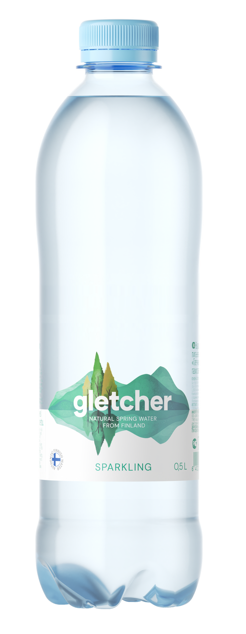 Вода Gletcher природная газированная, 500мл