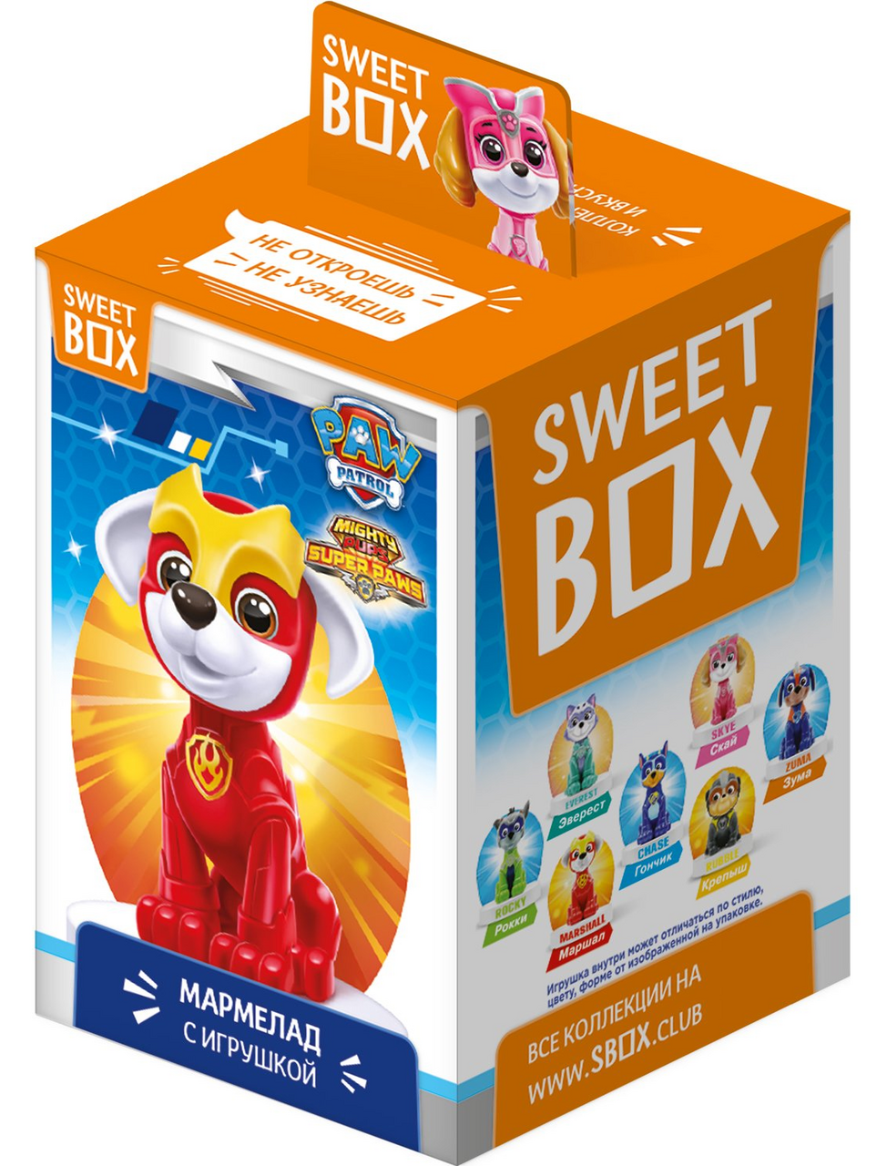 Мармелад Sweet Box с игрушкой щенячий патруль, 10г купить с доставкой на дом,  цены в интернет-магазине