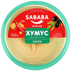 Хумус Sababa чили пикантный, 300г