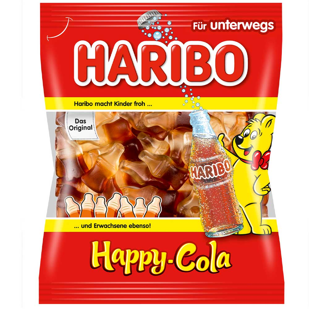 Мармелад Haribo жевательный счастливая кола, 100г купить с доставкой на дом,  цены в интернет-магазине