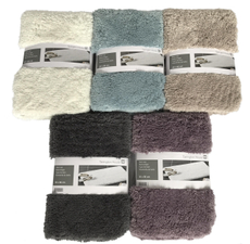 Tarrington House Коврик для ванной бежевый длинный ворс, 60 x 90см