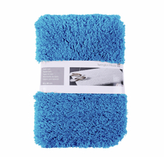 Tarrington House Коврик для ванной синий длинный ворс, 60 x 90см