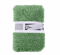 Tarrington House Коврик для ванной оливковый длинный ворс, 60 x 90см