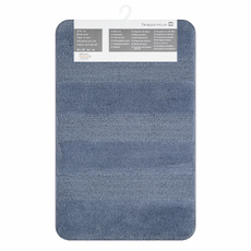 Tarrington House Коврик для ванной синий страйп жаккард, 50 x 80см