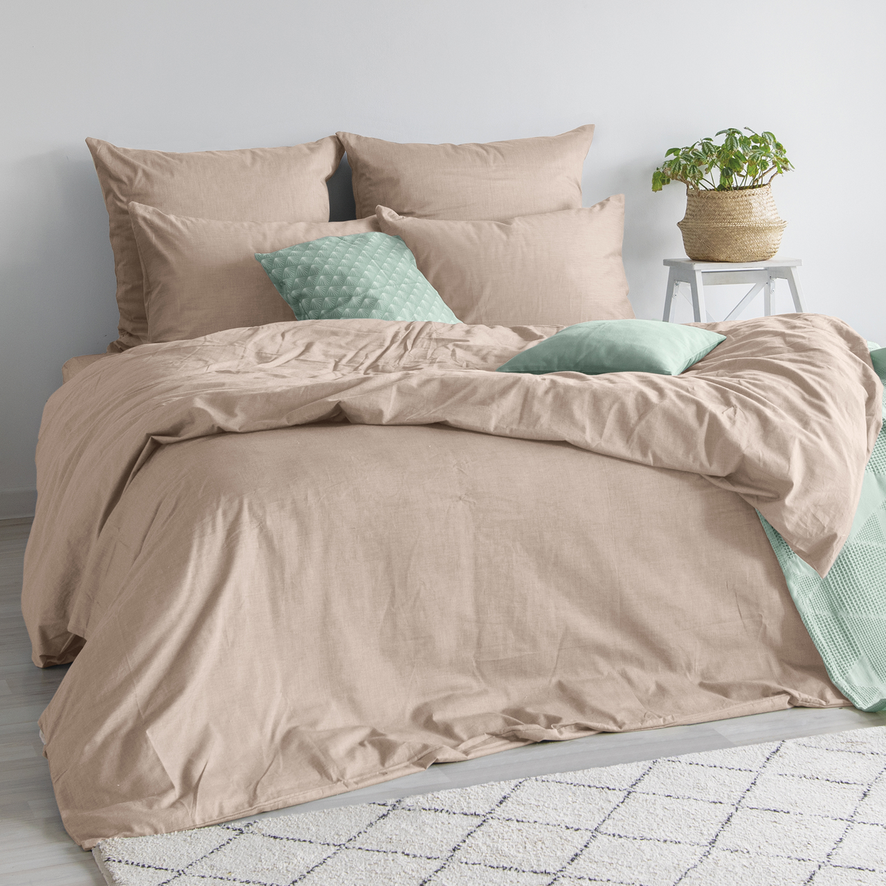 Комплект постельного белья Verossa Praline меланж евро