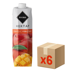 RIOBA Нектар манговый с мякотью 1л x 6 шт