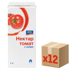 aro Нектар томатный, 1л x 12 шт