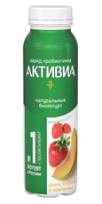 Йогурт Активиа питьевой дыня-клубника-земляника 1.5%, 260г