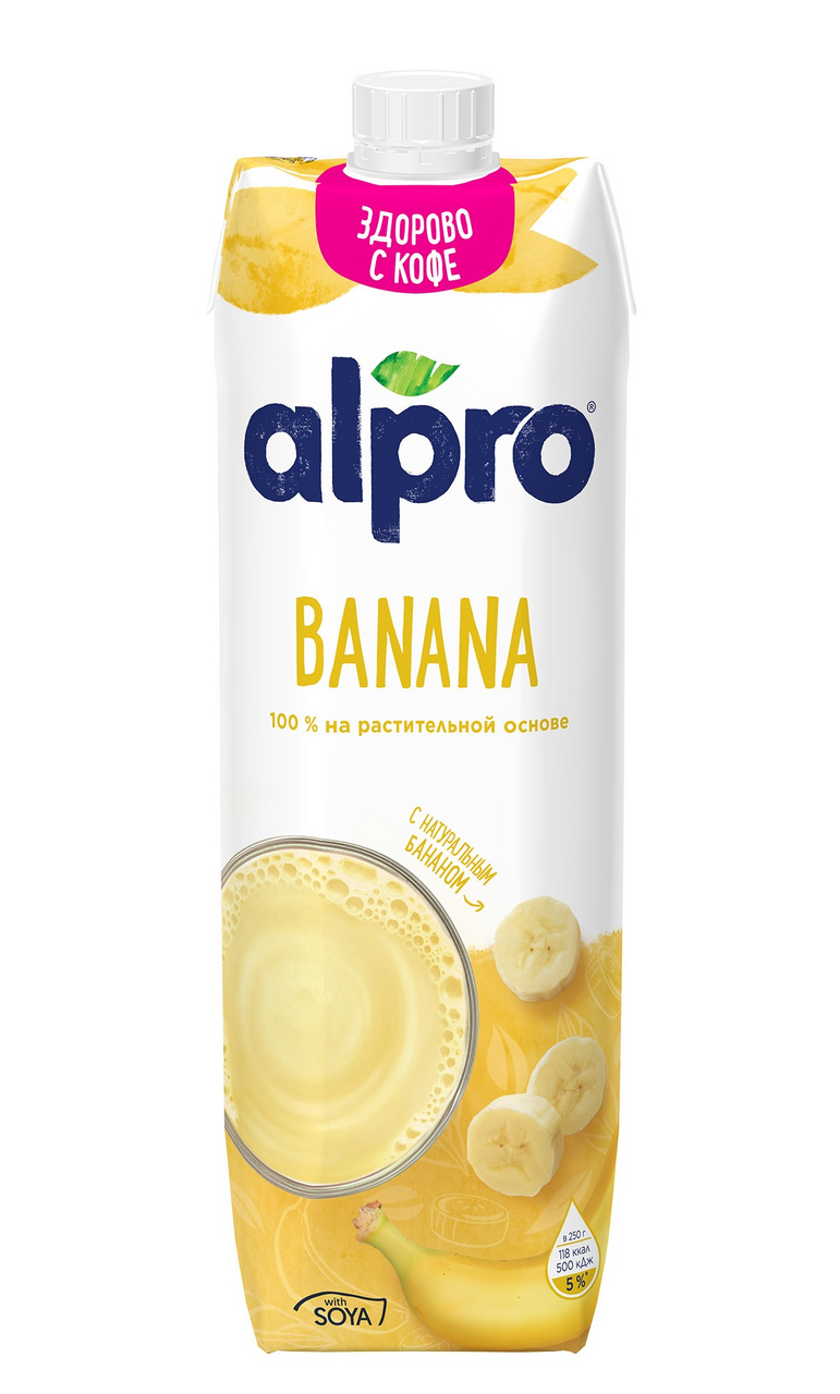 Напиток растительный соевый Alpro Банан, 1л