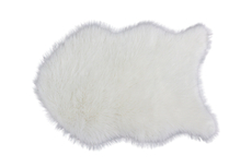 Tarrington House Ковер белый искуственный мех, 70 x 115см