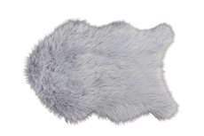 Tarrington House Ковер серебристый искуственный мех, 70 x 115см