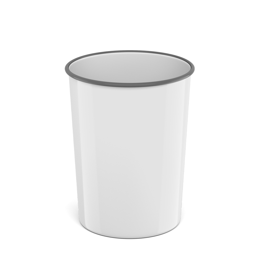 Корзина Erich Krause белая для бумаг, 13.5л