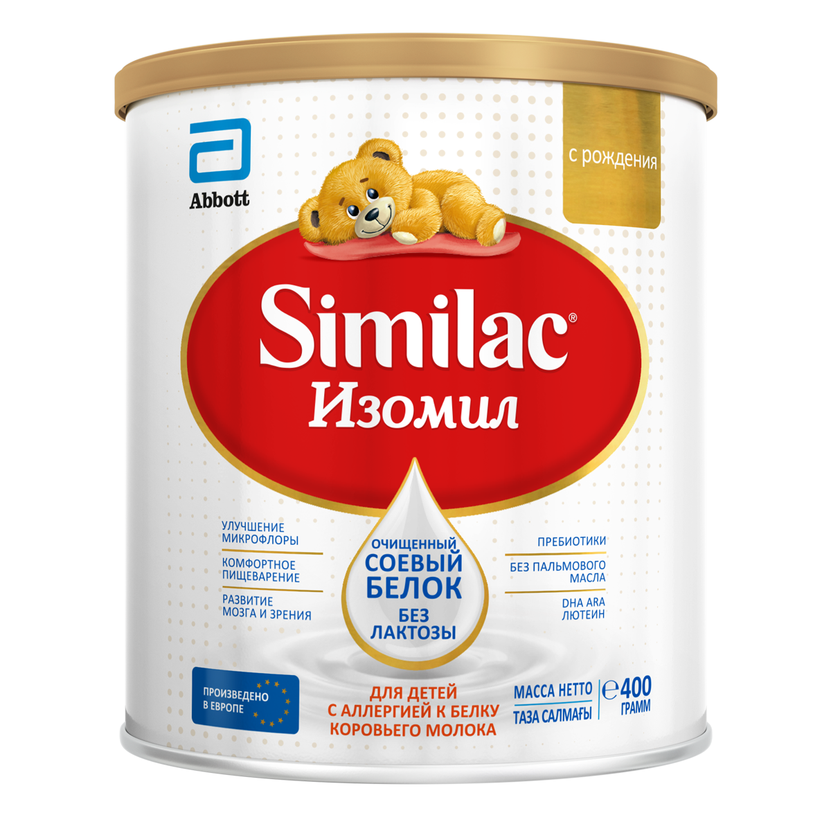 Изображение товара Смесь детская Similac Изомил Безлактозная с рождения, 400г