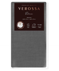 Наволочка Verossa графит сатин, 50 x 70см