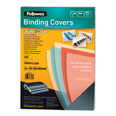 Обложка Fellowes Transparent прозрачная A4 200м, 100шт