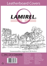 Обложка Lamirel кожаная тисненая кофе A4, 100шт