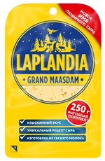 Сыр Laplandia Grand Maasdam нарезка 45%, 250г