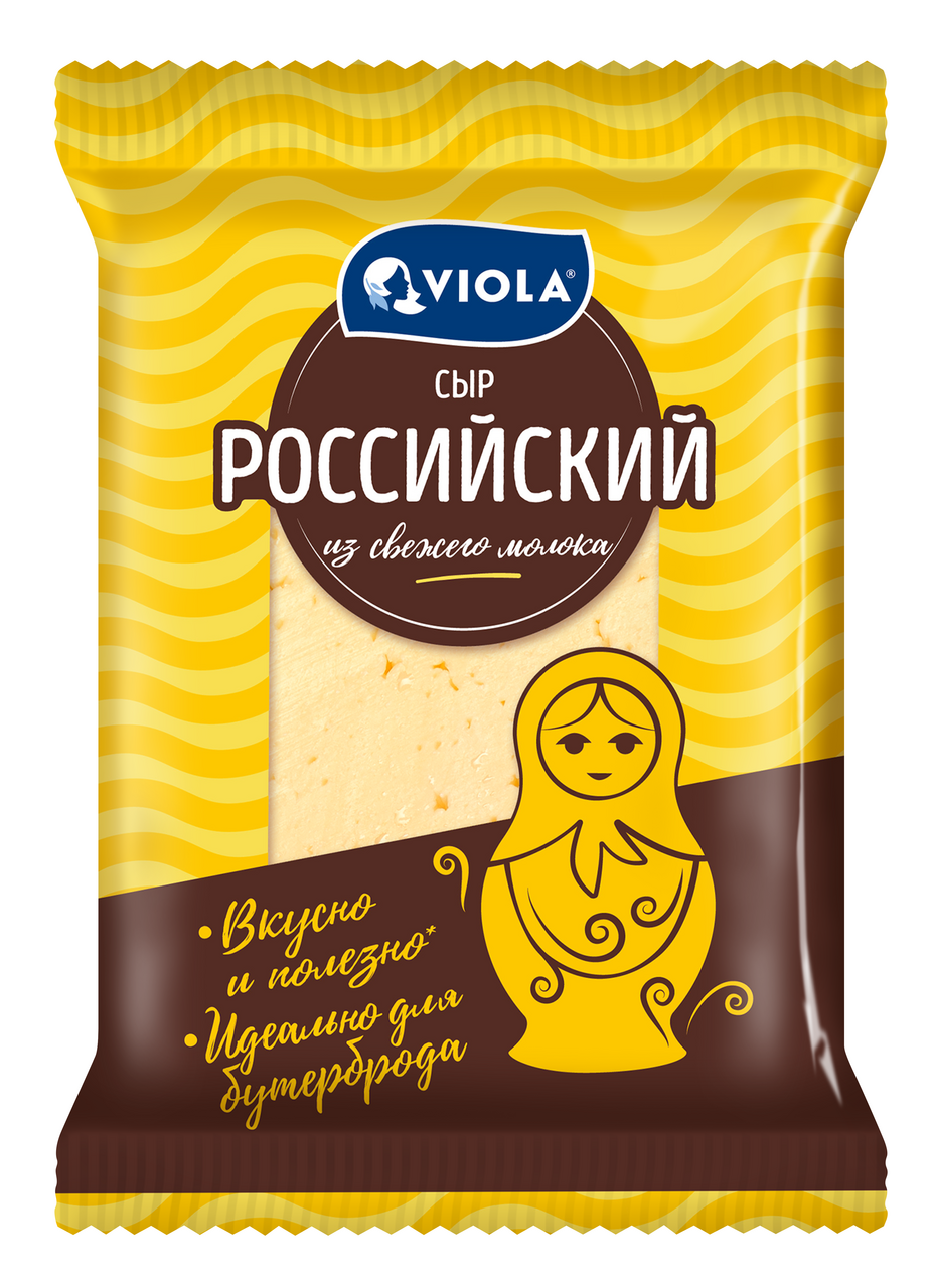 Сыр Viola Российский полутвердый 50%, 350г
