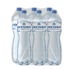 Вода Росинка Липецкая минеральная столовая газированная, 1.5л x 6 шт