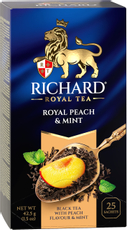 Чай Richard черный персик-мята (1.7г x 25шт), 43г