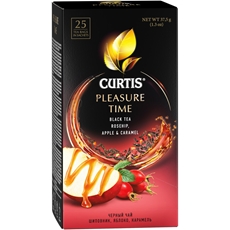 Чай Curtis черный Pleasure Time шиповник-яблоко-карамель (1.7г x 25шт), 38г