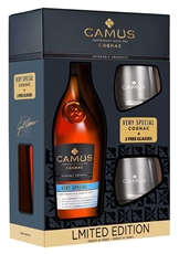 Коньяк Camus VS + 2 бокала в подарочной упаковке, 0.7л