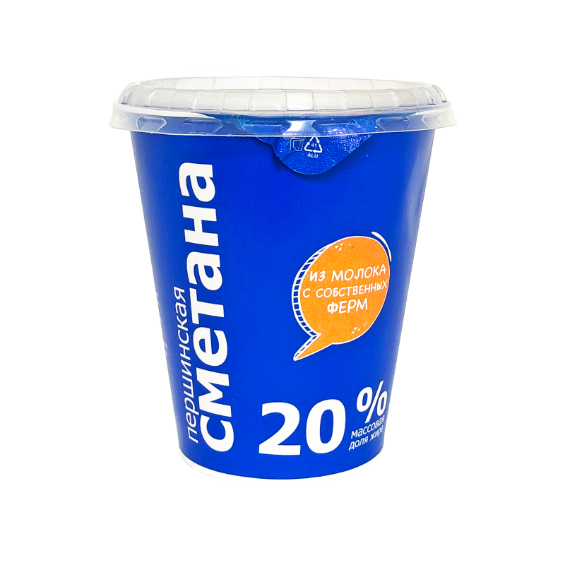 Сметана Першинское 20%, 330г