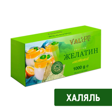 Желатин пищевой Val'de Pro Халяль листовой, 1кг