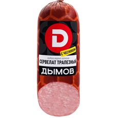 Колбаса Дымов сервелат трапезный с чесноком, 330г